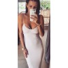 Lace-up Midi Slip Dress M30047