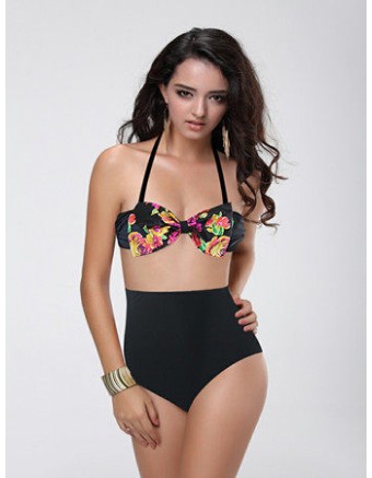 Black Blue Bikini Swimwear M5310b