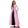 Seven-Quarter Sleeve Princess Dress Pink Court Party Robe Women Magic Master Dress Costume YM0932