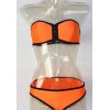 Bandeau Zip Neoprene Bikini M5325