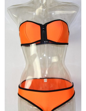 Bandeau Zip Neoprene Bikini M5325