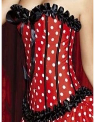 Sexy corset with black dot M1262