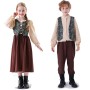 Halloween Gardener Children's Costume Black Floral Oktoberfest Women's Manor Maid Set YM0938 YM0939