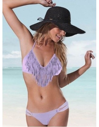 Sexy Black Tassels Bikini M5220