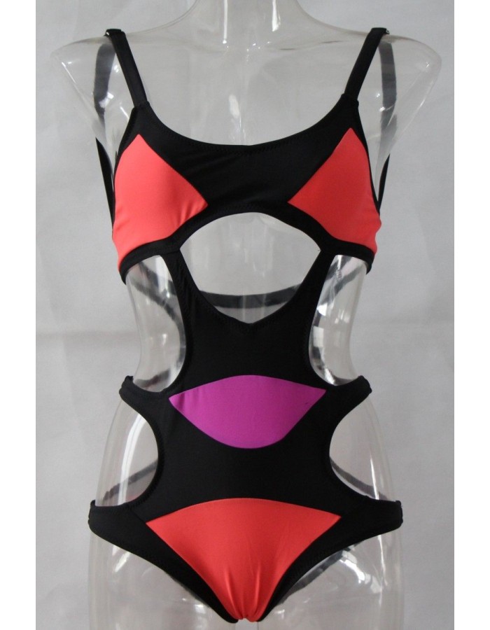Sexy White Bandage Cutout Bikini M5375