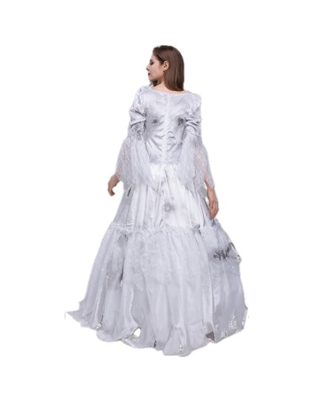 Women Halloween Zombie Scary Ghost Bride Show Dress Cosplay Fancy Dress Costume YM8761
