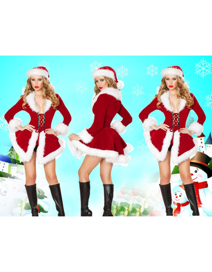 Sexy Velvet Santa Costume M1139