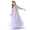 Halloween Role Play White Princess Queen Costume Snow Queen Animation Stage Cosplay YM8757