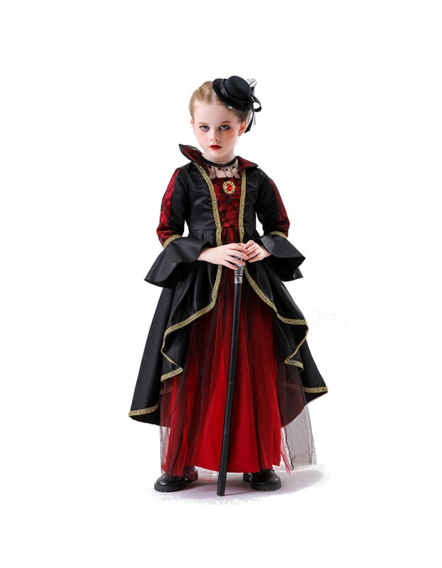 Halloween Children's Costumes Girls Cosplay Princess Dress Witch Dress Son Costume Vampire YM8752