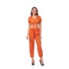 Adult Prison Uniform Women Police Costume Props Halloween Rave Party Dress SM016