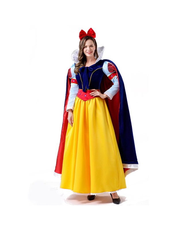 Halloween Costume Fairy Tale Poison Queen Dress Hostess Cosplay Snow White Dress Costume YM8759