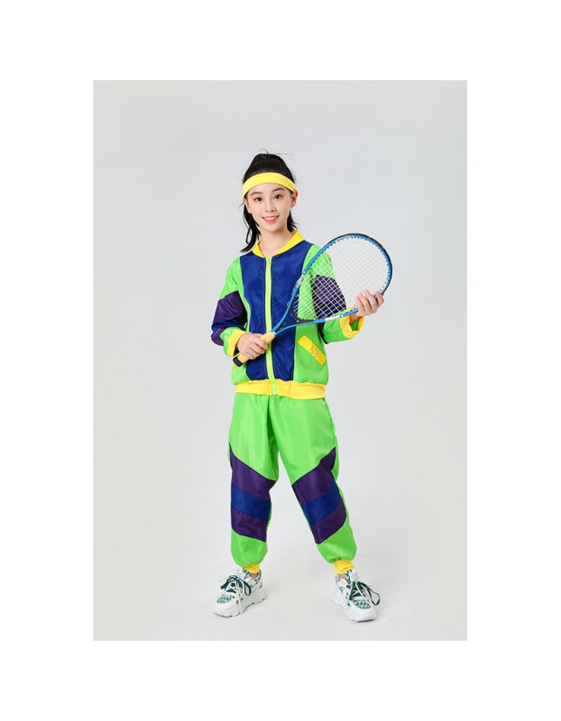 Girl 70s Disco Retro Hippie Costume Fancy Clothes Hippie Pants Children Costume