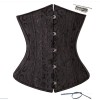 24 Steel Bone Sexy Black Jacquard Underbust M1286
