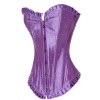 Blue Satin Overbust Corset M1595