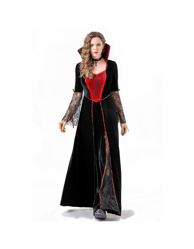 Halloween New Adult Costume Female Dress Horror Vampire Role Play Stage Costume Cosplay YM8765