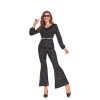 Halloween Costume Lady Retro 70s Disco Hippie Singer Stage Costume SM3022