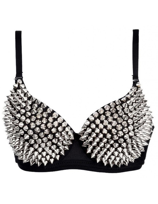 Popular Punk Style Rivet Sexy Bra M5258