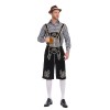 German Traditional Oktoberfest Plaid Shirt Men Beer Suspender Suit Costume YM3645