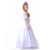 Halloween Role Play White Princess Queen Costume Snow Queen Animation Stage Cosplay YM8757