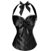 Elegant Black Sweetheart Halter Corset M1298
