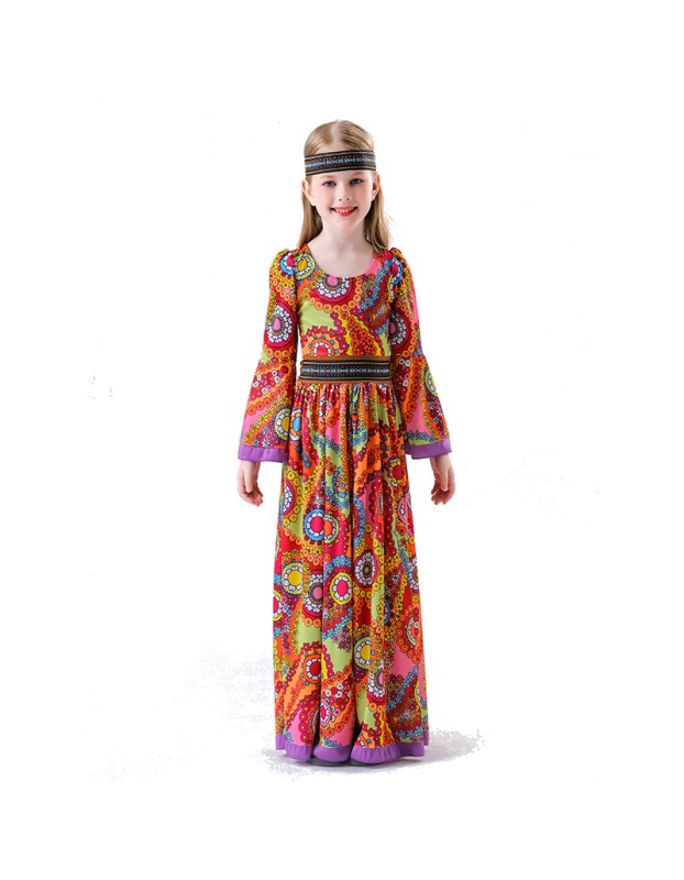 Vintage Carnival Ball Hall Costume Disco Cosplay Children's Girl Hip Hop Costume  YM5839