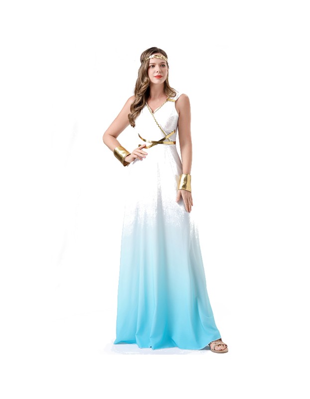 Cleopatra Greek Goddess Cosplay Costume Women Queen Dress Costume YM8762