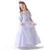 Halloween Role Play White Princess Queen Costume Snow Queen Animation Stage Cosplay YM8757