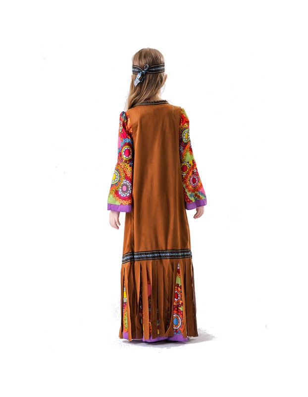 Vintage Carnival Ball Hall Costume Disco Cosplay Children's Girl Hip Hop Costume  YM5839