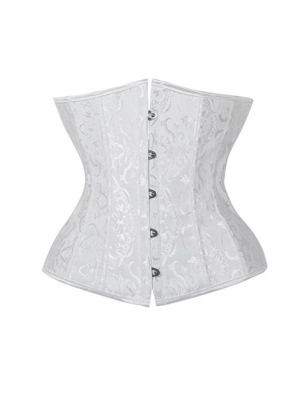 24 Steel Bone Sexy Black Jacquard Underbust M1286