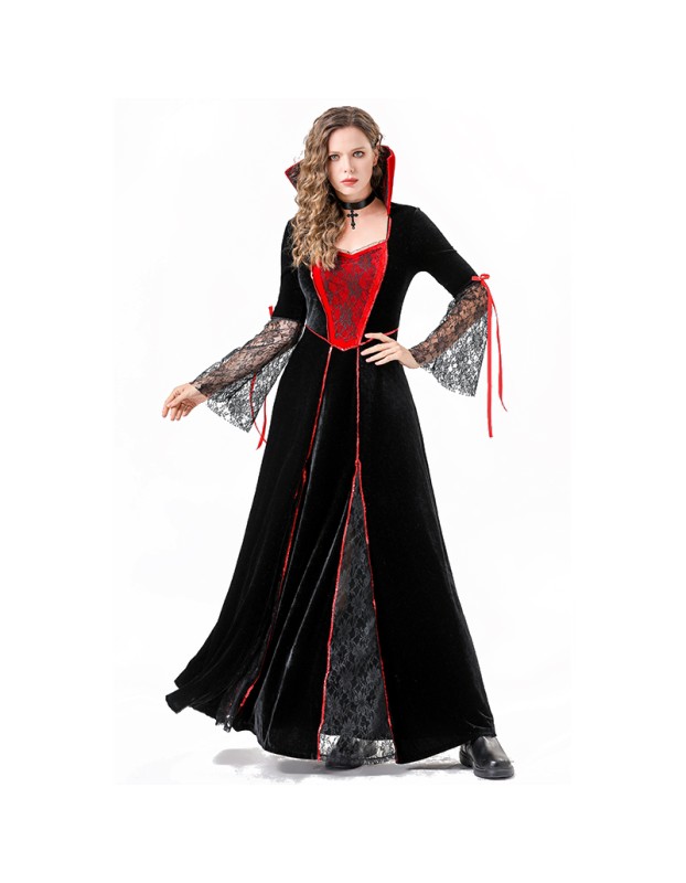 Halloween New Adult Costume Female Dress Horror Vampire Role Play Stage Costume Cosplay YM8765