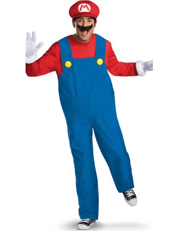 Men Deluxe Mario Costume M4939a