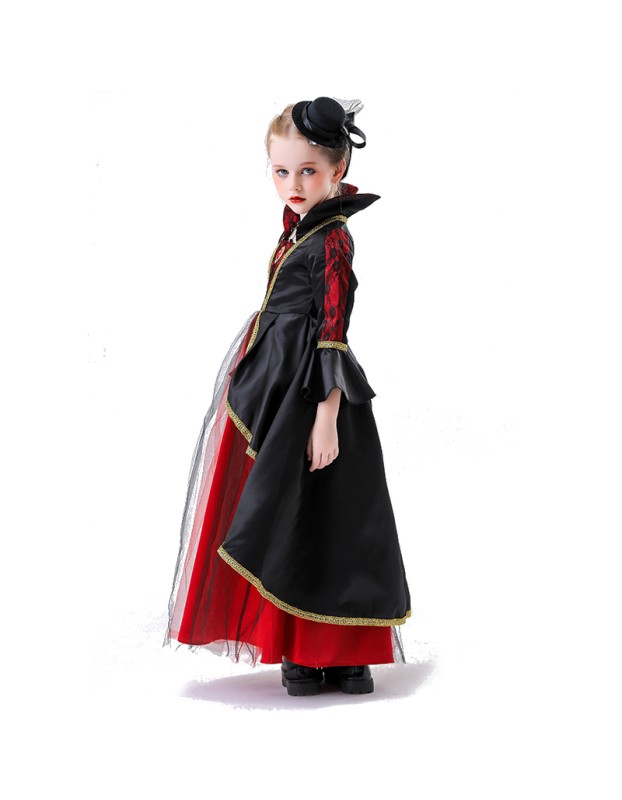 Halloween Children's Costumes Girls Cosplay Princess Dress Witch Dress Son Costume Vampire YM8752