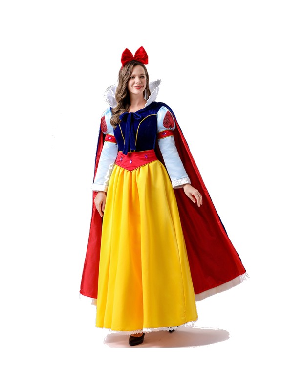 Halloween Costume Fairy Tale Poison Queen Dress Hostess Cosplay Snow White Dress Costume YM8759
