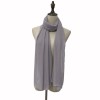 Muslim Style Scarfs Hijabs Monochrome Headscarf Silk Scarf For Women 006
