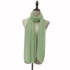 Muslim Style Scarfs Hijabs Monochrome Headscarf Silk Scarf For Women 006