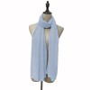 Muslim Style Scarfs Hijabs Monochrome Headscarf Silk Scarf For Women 006