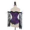Sexy Long Floral Sleeves Off Shoulder Lace Gothic Victorian Corset M1418B