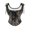 French Vintage Suspenders Waist Trainer Court Slimming Body Shaper Corset Tops For Women SML21668