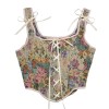 French Vintage Suspenders Waist Trainer Court Slimming Body Shaper Corset Tops For Women SML21668