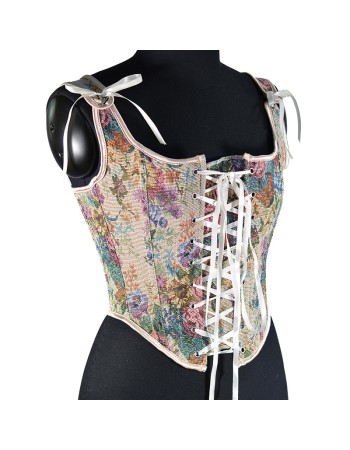 French Vintage Suspenders Waist Trainer Court Slimming Body Shaper Corset Tops For Women SML21668