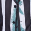 New Underworld Suit Costume Cosplay Black And White Striped Mage Dress Horror Halloween A178
