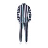 New Underworld Suit Costume Cosplay Black And White Striped Mage Dress Horror Halloween A178
