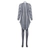 New Underworld Suit Costume Cosplay Black And White Striped Mage Dress Horror Halloween A178