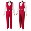 Underworld Dress Mage Cosplay Costume Red Wedding Suit Ghost Bride Horror Costume HW3069