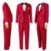 Underworld Dress Mage Cosplay Costume Red Wedding Suit Ghost Bride Horror Costume HW3069