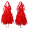 Underworld Dress Mage Cosplay Costume Red Wedding Suit Ghost Bride Horror Costume HW3069