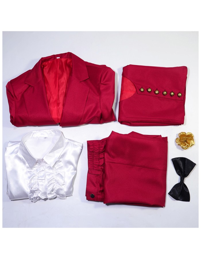Underworld Dress Mage Cosplay Costume Red Wedding Suit Ghost Bride Horror Costume HW3069