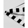 Striped Underworld Suit Slim Fit Collar Short Sleeved Cosplay Mage Costume Swing Dress MX5173 MX8228 MX8395