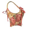 Double Vest Chest Top Butterfly Shoulder Strap Knot Ink Chrysanthemum Fishbone Corset SML1102