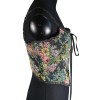 Vintage Bustier Oil Painting Jacquard Embroidery Halter Vest Fishbone Shapewear Lace Corset SML21738